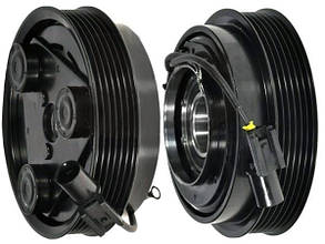 Зчеплення комплектне HALLA HS15, HS18 6PK 124 mm., 12V KIA, HYUNDAI