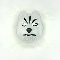 Карнавальна маска Вовк білий