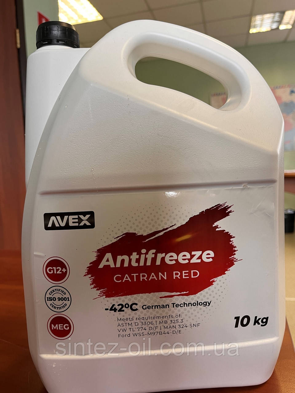 Антифриз AVEX Antifreeze Catran RED G12+ (-42℃), 10кг