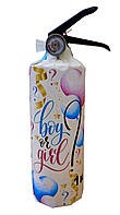 Баллон Гендер Пати 1 кг с Розовой краской холи для определения пола ребенка, DayHoli BAL0104 Girl