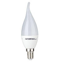 Светодиодная лампа LED C37, E14, 3Вт, 150-300В, 4000K, 30000г, гарантия 3 года. INTERTOOL LL-0161