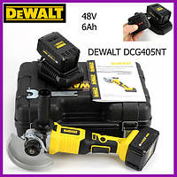 Акумуляторна болгарка DEWALT DCG405NT (48V, 6 Ah) з регулятором обертів. КШМ Девольт