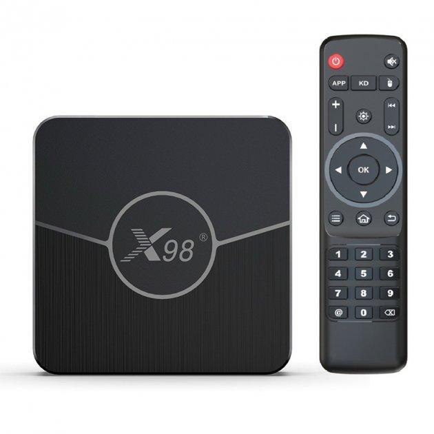Смарт приставка X98 Plus 4/32 ГБ, S905W2, Android 11, AV1, фото 1