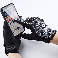 Мотоциклетные перчатки с защитой костяшек VEMAR Люцифер S черный