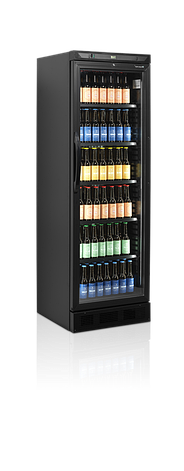 Шафа холодильна чорна Tefcold CEV425 BLACK скло, фото 1