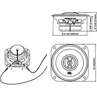 Автомобильные колонки JBL Stage1 41F коаксиальная