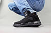 Чоловічі та жіночі зимові кросівки Nike Air Jordan 4 Retro Winter Black Чорні Найк Джордан Ретро В'єтрам замш з хутром унісекс, фото 5