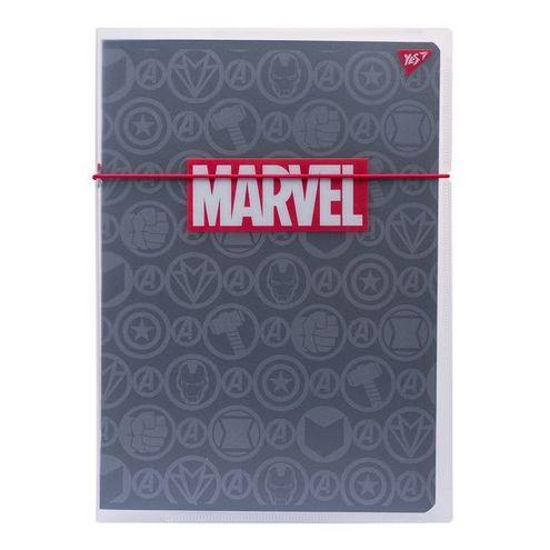 Зошит А4 48арк., в клітинку, в пластиковій папці Yes Marvel Black
