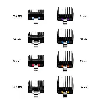 Набор насадок JRL Professional Uni-Guards 8шт (JRL-G3)