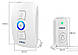 Бездротовий водонепроникний дверний дзвінок KERUI M525 БІЛИЙ (один дзвінок, одна кнопка), фото 4