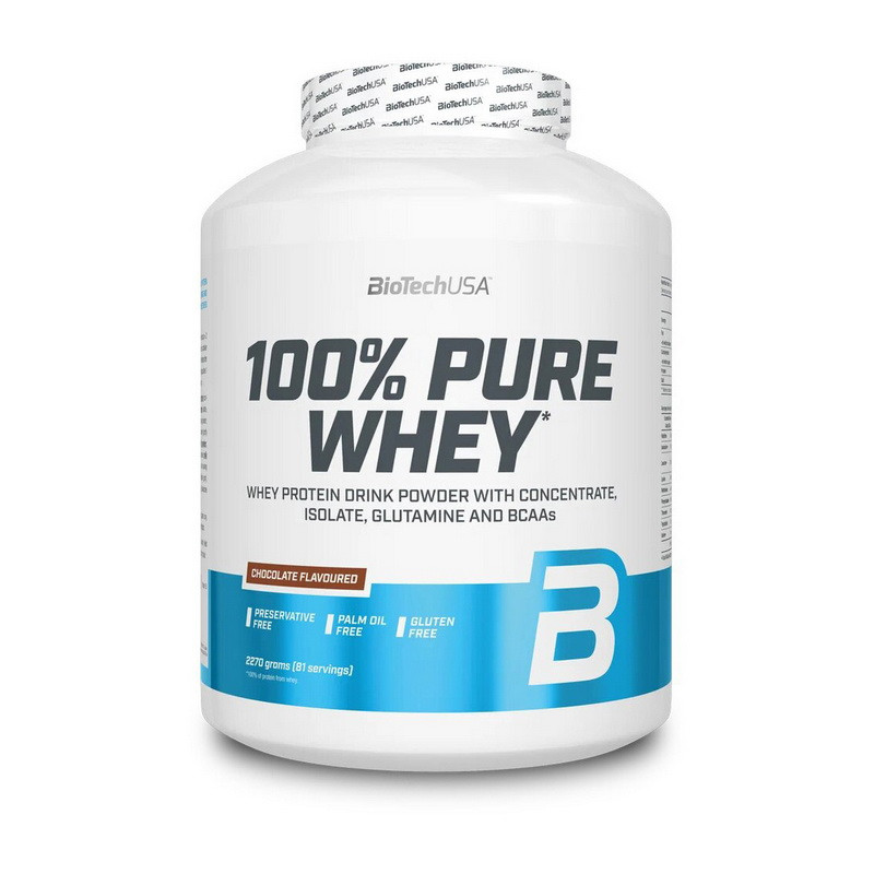 Cыроваточный протеин BioTech 100% Pure Whey 2.27г, фото 1