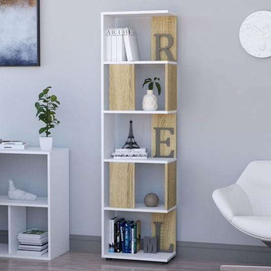 Сучасний стелаж для книг Opendoors Підлогова полиця для книг / Дизайнерська книжкова шафа для дому офісу