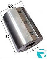 Барабан шліфувальний 58х32х80 під наждачний папір