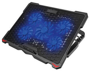 Охолоджувальна підставка для ноутбука з підсвіткою PLATINET COOLER PAD 45567 PLCP5FB Чорний