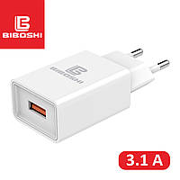 Сетевое зарядное устройство Biboshi C11 1 USB 3.1A white