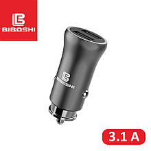 Автомобільний зарядний пристрій Biboshi Z07 2 USB 3.1A silver