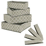 Набір органайзерів Springos HA3025 для зберігання білизни аксесуарів шкарпеток Комплект 4 шт, фото 2