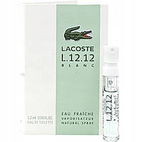 Lacoste L.12.12 Blanc Eau Fraiche Туалетная вода (пробник) 1.2ml (3616302026401)