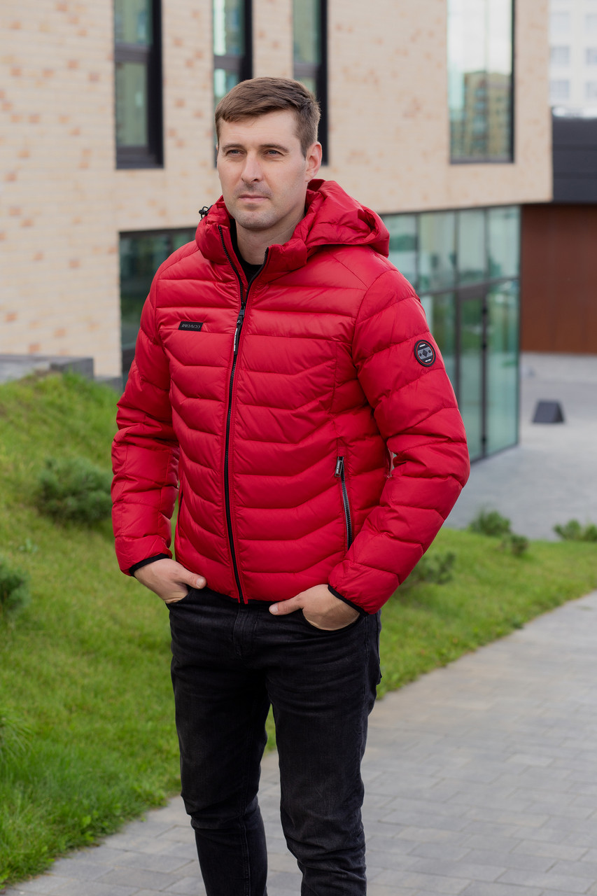 Зимова чоловіча куртка Indaco 1169CQ (євро-зима) Червоний, 48