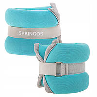 Обтяжувачі-манжети 2 x 1 кг Springos FA0071 спортивні для ніг та рук