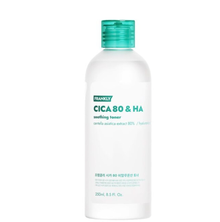Frankly Cica 80 & HA Soothing Toner 250 ml - Тонер заспокійливий з комплексом центелли