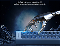 USB-хаб Orico AT2U3-13AB USB 3.0 13 портів алюмінієвий з блоком живлення hub концентратор, фото 4