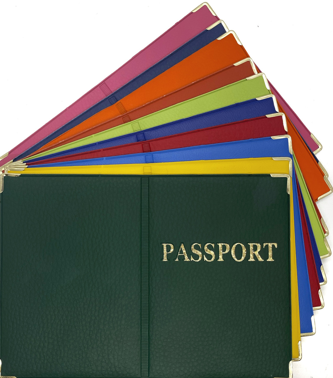 Обкладинка на загранпаспорт зі шкірозамінника «Яскраві» кольору мікс, фото 1