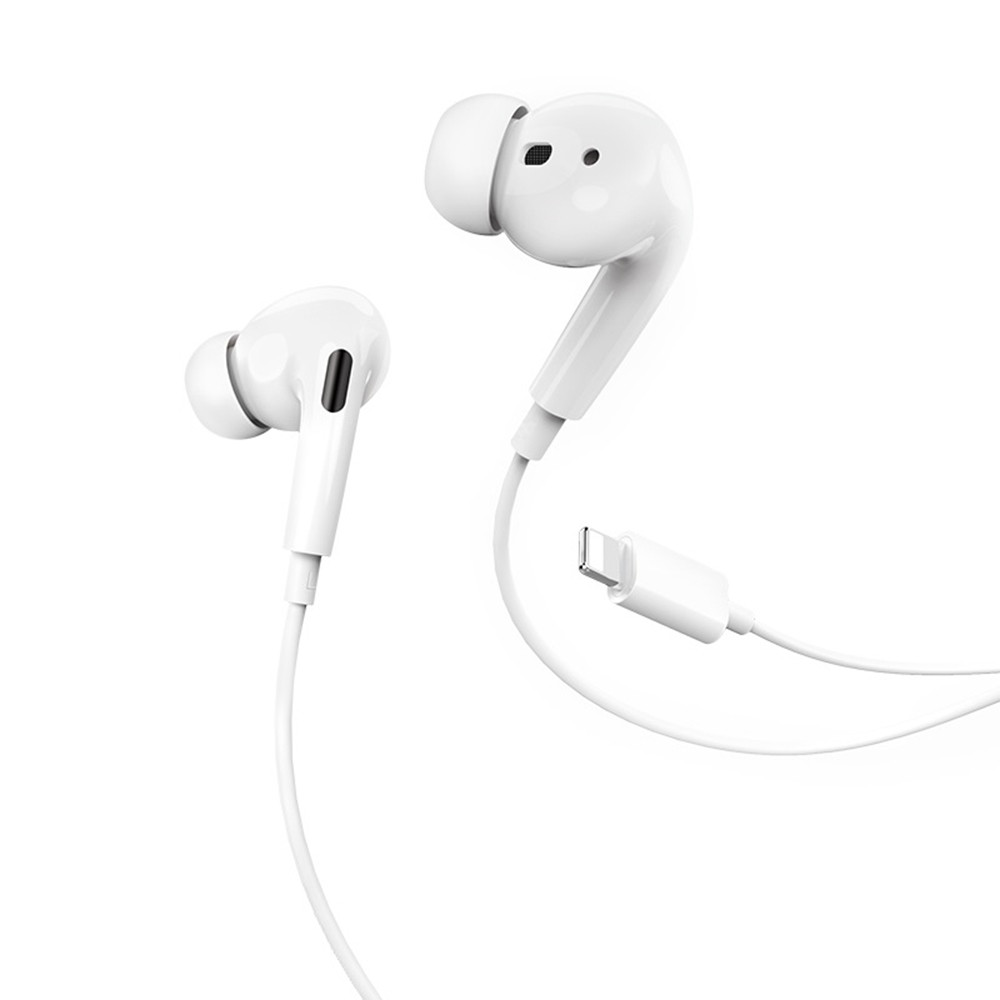 Bluetooth навушники-гарнітура Hoco M1 Pro Lightning, White, фото 1