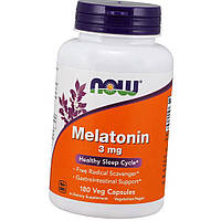 Мелатонин 3 мг от бессоницы для улучшения сна NOW Melatonin 180 капсул Vitaminka