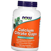 Кальций цитрат NOW Calcium Citrate Caps 240 капс минеральный комплекс Vitaminka