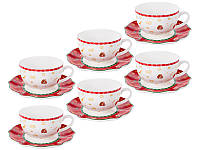 Чайный набор 12 предметов Lefard Рождественская Коллекция 250 мл 985-147