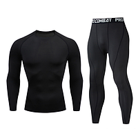 Комплект для тренувань компресійний одяг Pro Combat M чорний