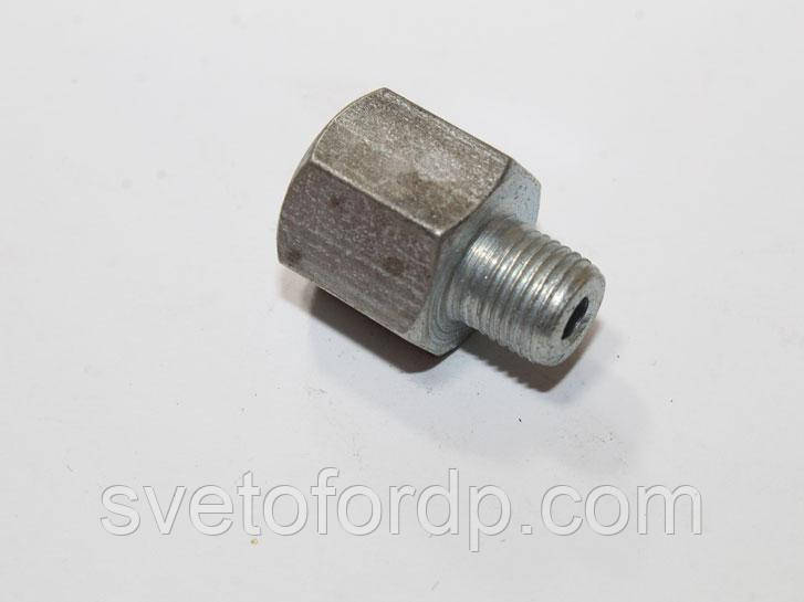 З'єднувач, перехідник гальмівних трубок, муфта Наруж.М10х1 - Внут.М10х1,25, фото 1