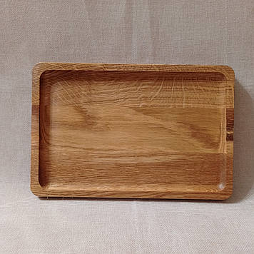 Дошка для подачі страв25х20 см дубова прямокутна