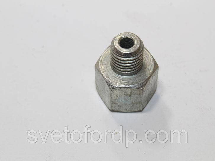З'єднувач, перехідник гальмівних трубок, муфта діаметр зовн М10х1,25 - Внут.М10х1, фото 1