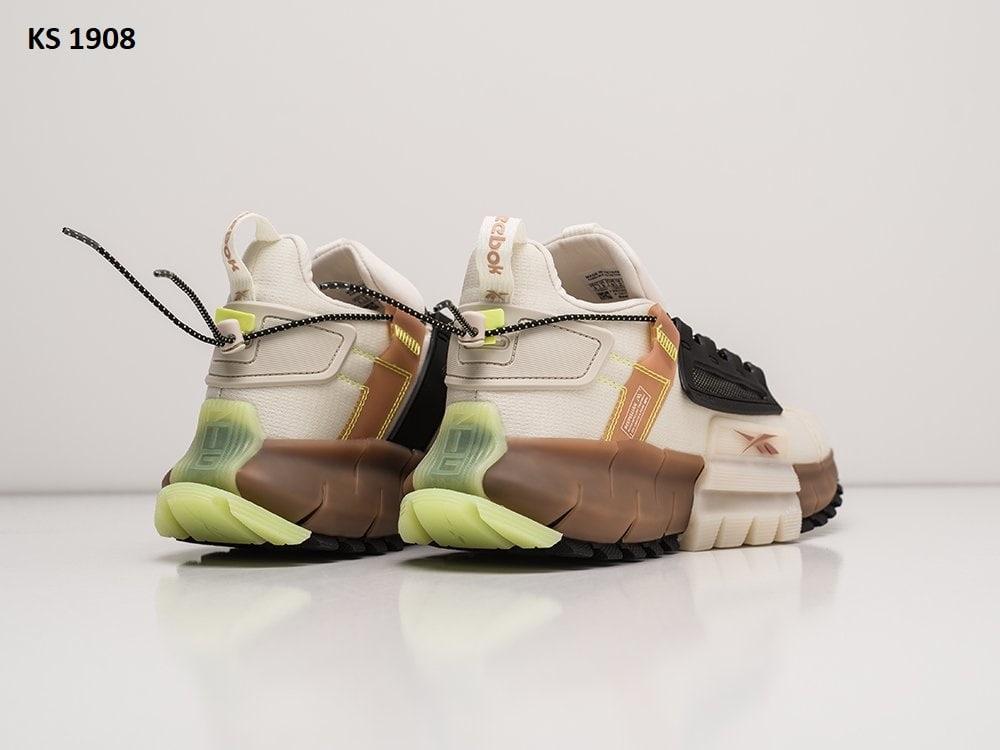 Мужские кроссовки Reebok Zig Kinetica Edge Beige Brown бежевые термо кроссовки водоотталкивающий текстиль люкс - фото 9 - id-p1699460074