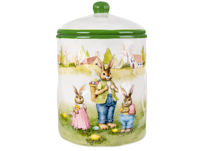 Банка для зберігання Lefard Великодній кролик 21х14х14 см 1.8 л 948-034 кераміка