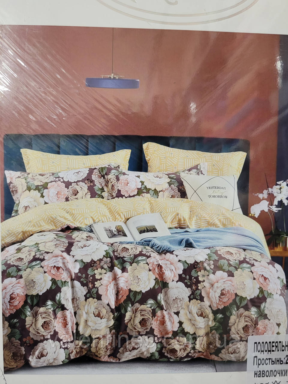 Постільна білизна сатин Koloco Туреччина євро, фото 1