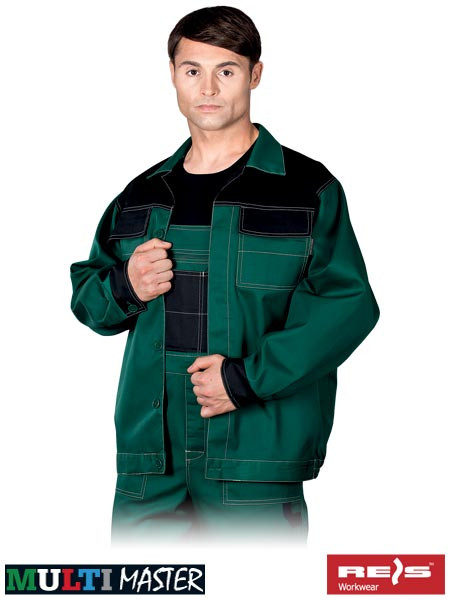 Куртка рабочая мужская зеленая форма REIS Польша (рабочая спецодежда униформа) MMB ZB - фото 3 - id-p280702268