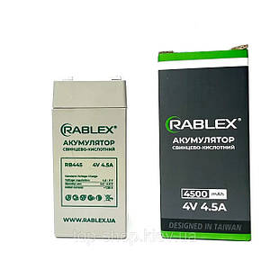 Аккумулятор Rablex rb445 4V 4.5A (20HR)