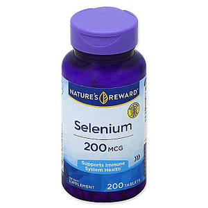 Селен Nature's Reward Selenium 200 mcg 200 таб.