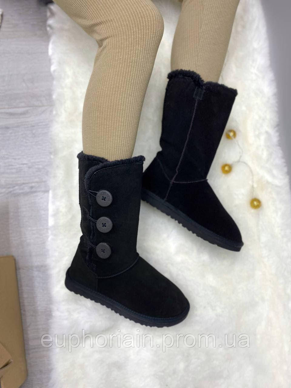 UGG Bailey Button Triplet II Black Чудова якість Уги, черевики, ботильйоні відмінна якість Розмір 39 - фото 1 - id-p2764298701