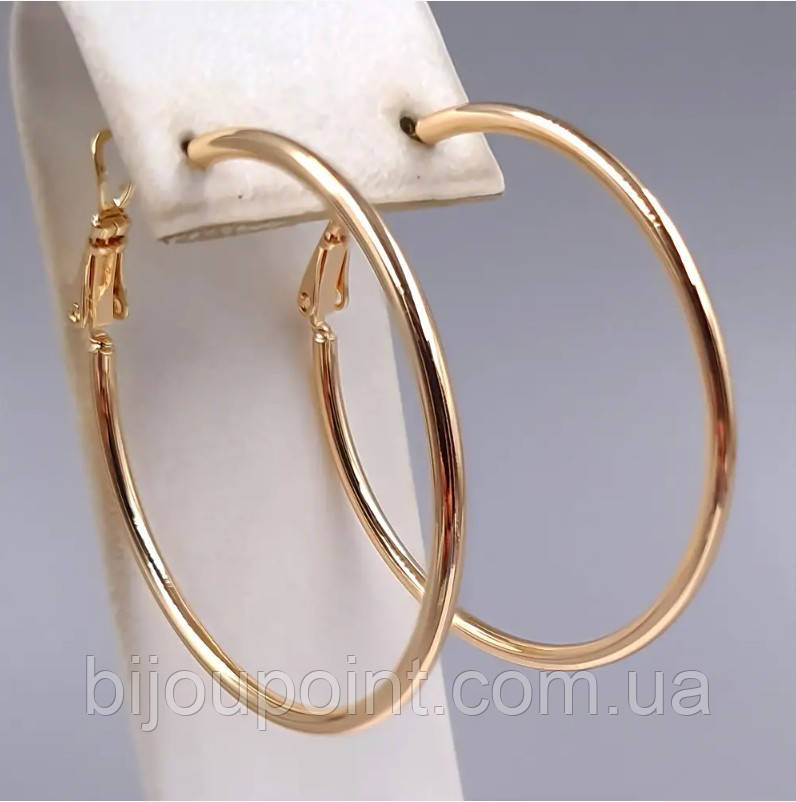 Серьги кольца ХР Ø 4,5 см, фото 1