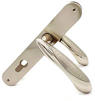 Ручка для входной двери, цвет Сатин Меж центровое расстояние 72 мм.