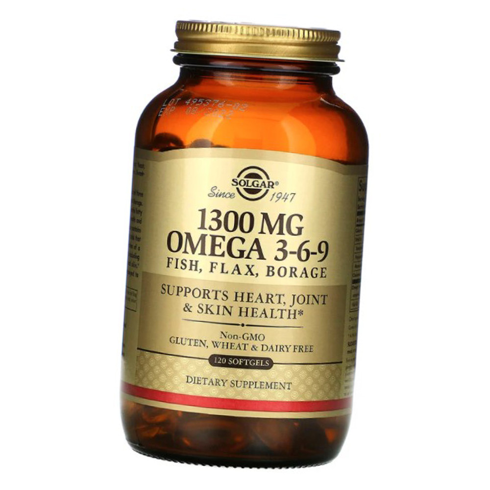 Омега 3-6-9 (Рыбий жир) Solgar Omega 3-6-9 1300 мг 120 капсул Vitaminka - фото 9 - id-p1699419746