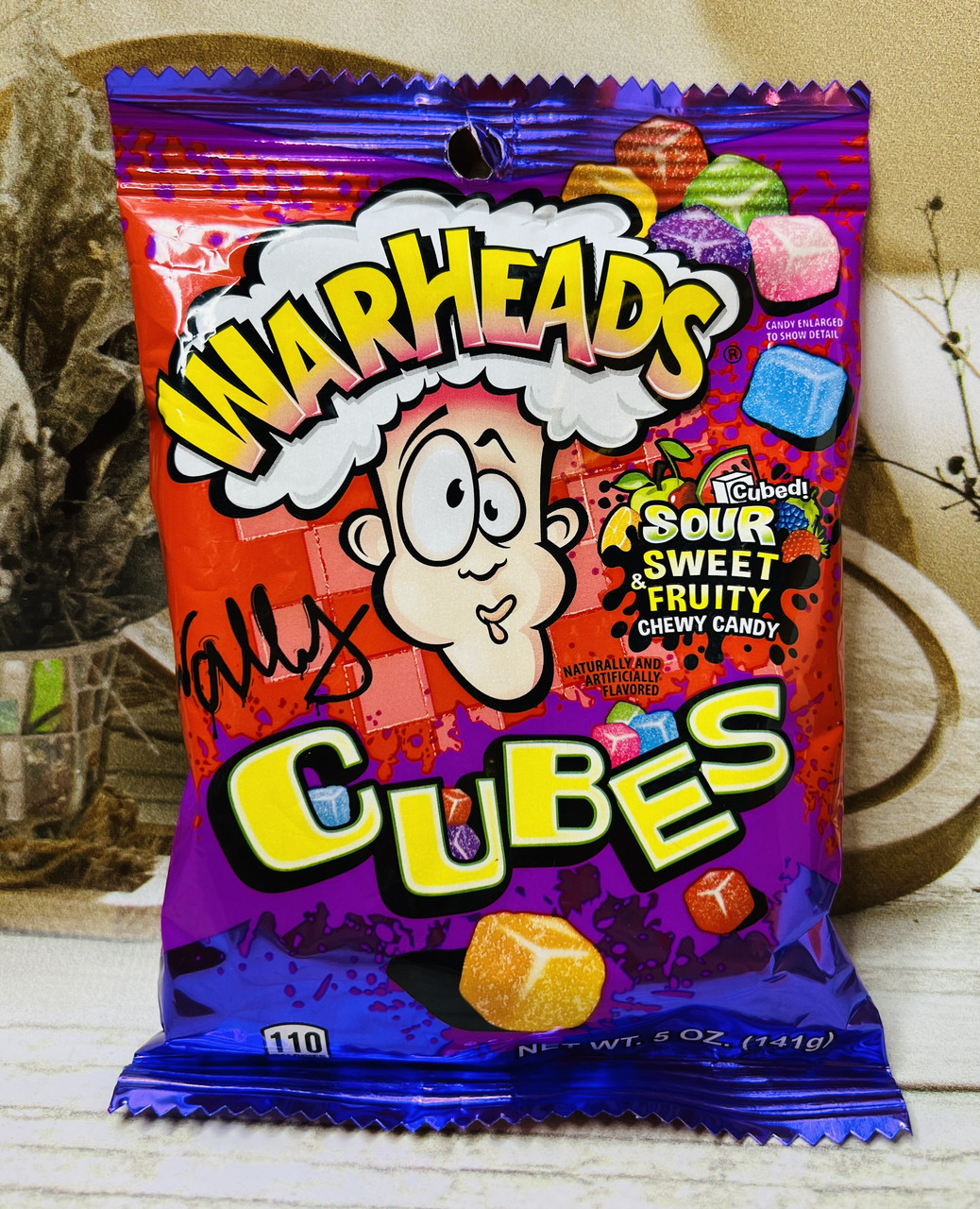 Кисло-солодкі цукерки-кубики Warheads Sour Wildly Chewy Cubes