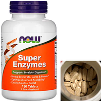 Пищеварительные ферменты энзимы Now Foods Super Enzymes 180 таблеток Vitaminka