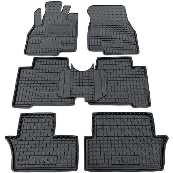 Гумові килимки в салон Mitsubishi Grandis 2003- (7 місць), фото 1