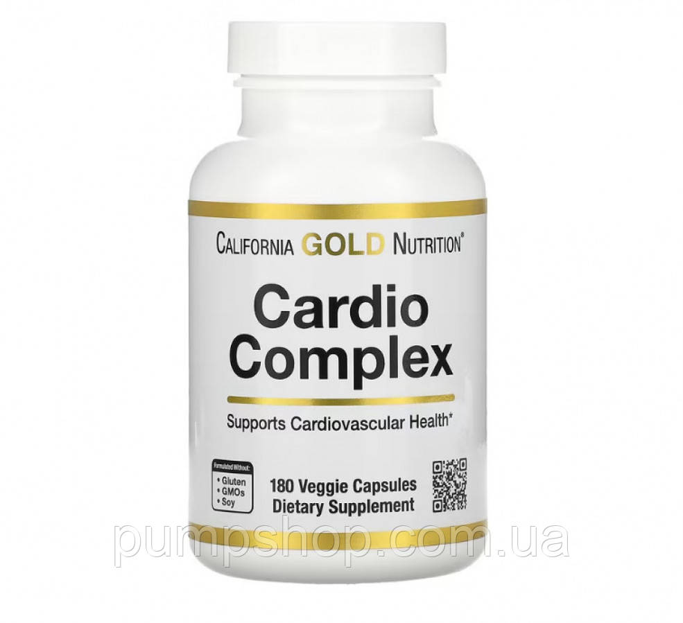 Комплекс для здоров'я серця California Gold Nutrition Cardio Complex 180 капс.