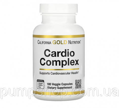 Комплекс для здоров'я серця California Gold Nutrition Cardio Complex 180 капс., фото 1